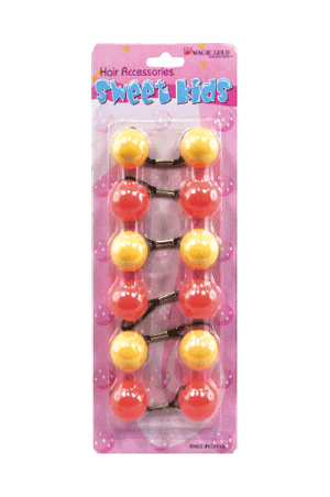 Plum Magic Gold Bubble Round #XL6 Orange/Yellow(XL) -pc
