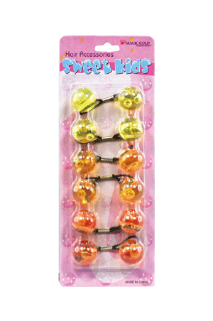 Plum Magic Gold Bubble Round #XL16 Crystal Orange/Yellow(XL) -pc