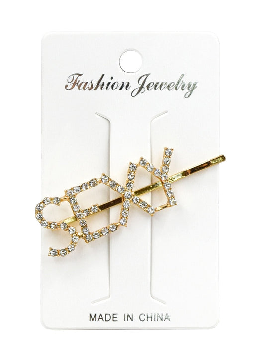 White Smoke Hair Pin-Sexy #93026 Gold -dz