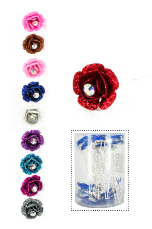 White Smoke Stone Hair Pin (20/jar) #3031 Color - jar