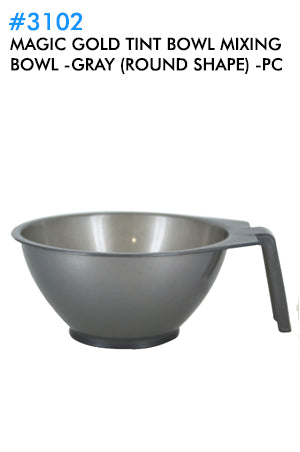 White Smoke Magic Gold Tint Bowl Mixing Bowl #3102 Gray (Round Shape)-pc
