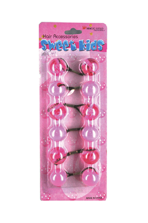 Magic Gold Bubble Round #XL23 Crystal Pink/ Pink(XL) -pc