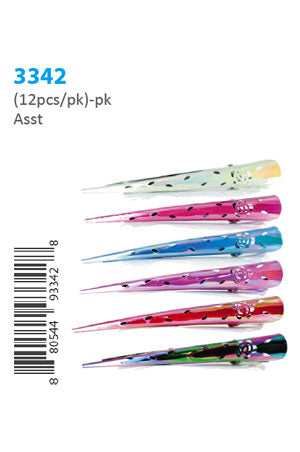 Hair Clip Long [12pcs/pk] #3342 -pk