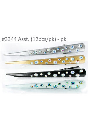Hair Clip Long [12pcs/pk] #3344 -pk