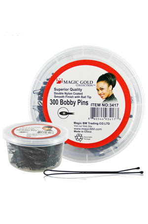 Magic Gold 300 Jumbo Pins #3417 Black - jar