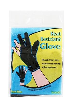 Dark Khaki Black Glove(Heat Resistant) #3505-pc