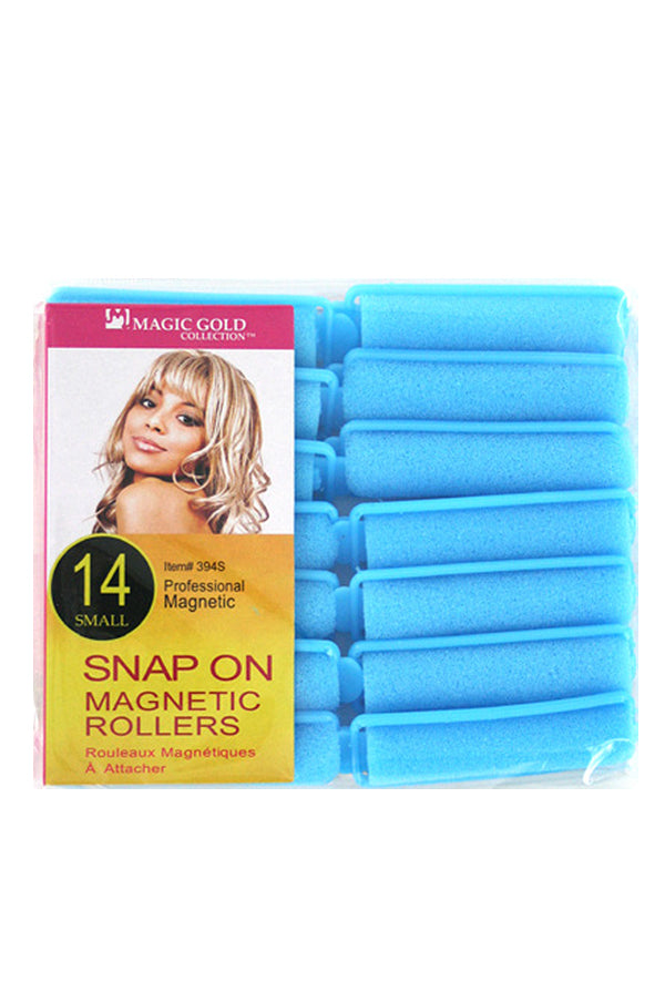 Magic Gold Foam Rollers #394S Blue -Small [14/pk]