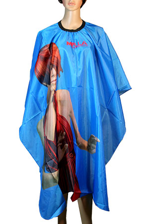 White Smoke Salon Cape [Ice Royal/Blue] #13 -pc