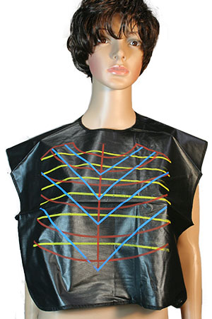 White Smoke Salon Comb-Out Cape[Pattern / Black] #15-pc