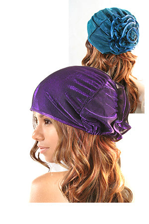 Fashion Net Cap Color w Flower Shape #5674 -pc