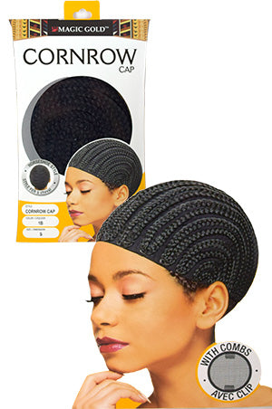 Magic Gold Cornrow Cap Color-HorseShoe style #1B (S) - pc