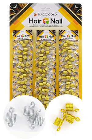 MAGIC GOLD Gold Hair & Nail Ring Bead #CX6993 [36/pk]-pk