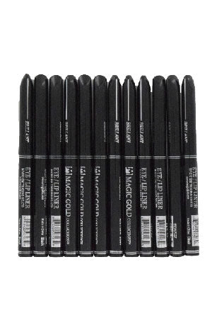 Dark Slate Gray Magic Gold collection Auto Eye/Lip Liner #7587 Black- dz