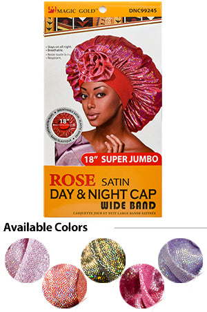 Magic Gold Rose Day&Night Satin Cap #DNC99245 ASST -dz