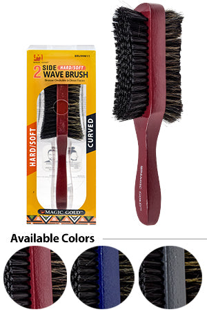 Magic Gold Wave Brush-2 Side (Hard/Soft) #99811 -pc