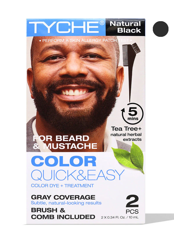 NK TYCHE Beard Color Quick&Easy #Natural Black (2 pc/pk) #109
