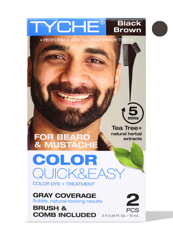 NK TYCHE Beard Color Quick&Easy #Black Brown (2 pc/pk) #110