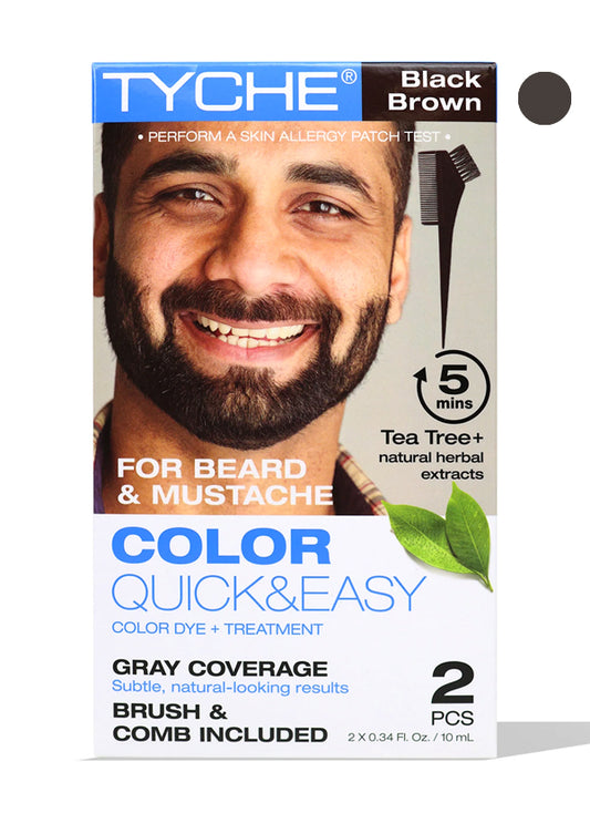 NK TYCHE Beard Color Quick&Easy #Black Brown (2 pc/pk) #110