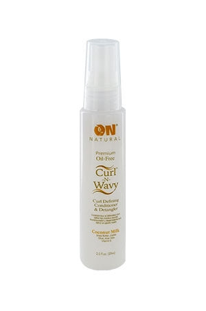 Next Image ON Natural Curl-n-Wavy Curl Defining Conditioner & Detangler -Coconut Milk (2 oz) #64A