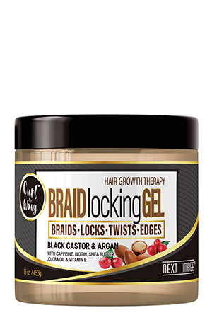 Next Image Braid Locking Gel Bla Ca&Argan 453g (16 oz) # 97