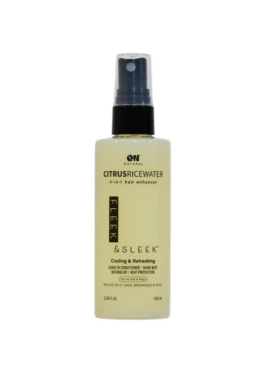 Next Image ON Natural Fleek & Sleek 4-in-1 Hair Enhancer -CitrusRiceWater (3.38 oz) #132
