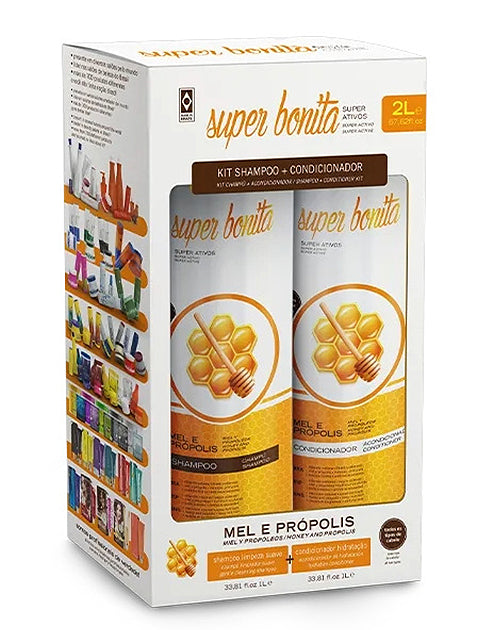 PROBELLE Super Bonita Kit Shampoo+Cond -Mel e Pr������polis (2 L) #12