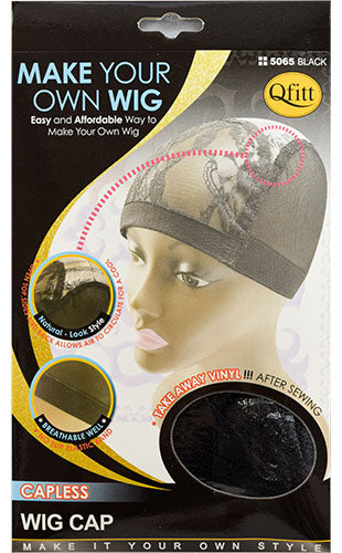 Qfitt Capless Wig Cap#Q5065Black-dz
