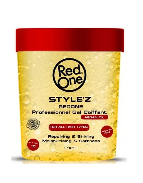 Khaki Red One Style'z Hair Gel -Argan Oil (910 ml) #49