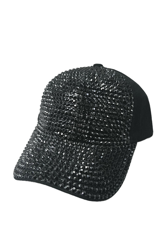 SMA RINESTONE CAP 02-Black