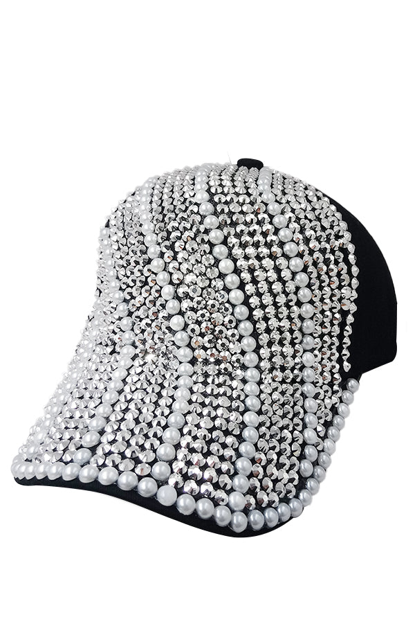 SMA RINESTONE CAP 07-Black Pearl