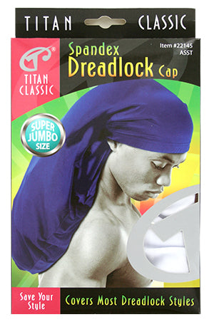 Titan Spandex Dreadlock Cap Super Jumbo #22145ASST -dz