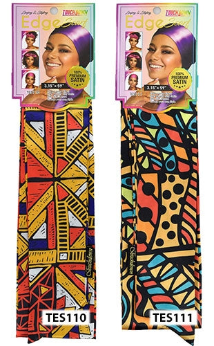 Touch Down Edge Scarf -Graphic (African Pride 1) #TES110/111 -dz