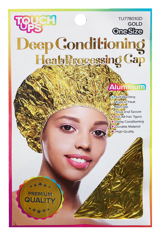 Touch Ups Deep Con. Heat Processing Cap-Gold#TU77801GD-dz