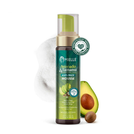 White Smoke MIELLE Avocado &amp; Tamanu Anti-Frizz Mousse (7.5oz)