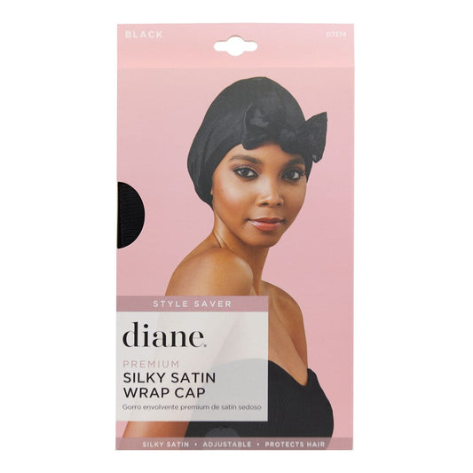 Thistle DIANE Premium Silky Satin Wrap Cap Black