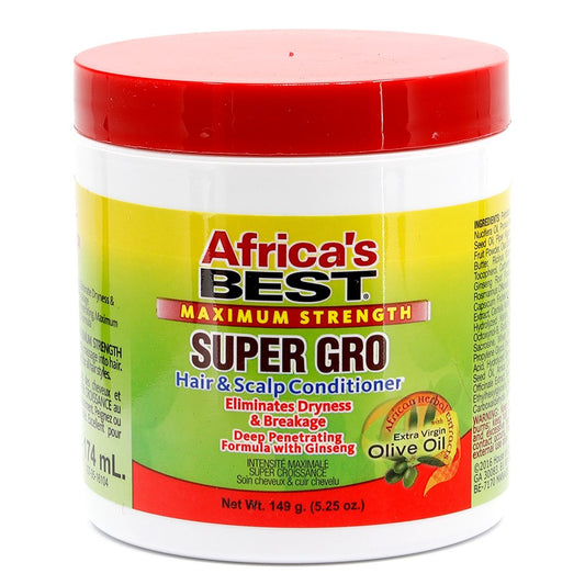 White Smoke AFRICA'S BEST Maximum Strength Super Gro Hair &amp; Scalp Conditioner (5.25oz)