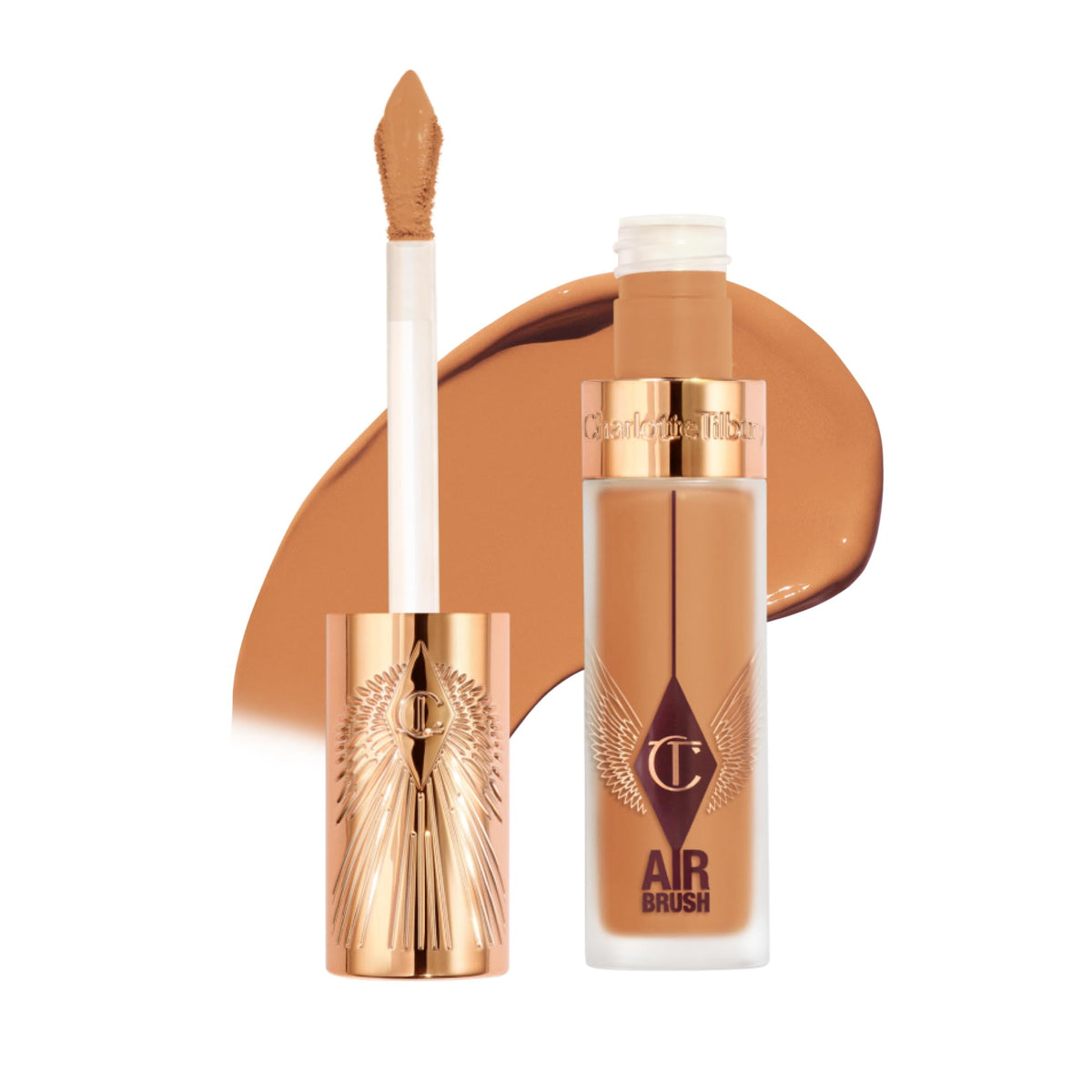 White Smoke Charlotte Tilbury AIRbrush Flawless Blur Concealer - Longwear Concealer for Dark Circles, Blemishes, Redness & More - Hydrating, Crease-Proof & Full Coverage with a Natural Matte Finish