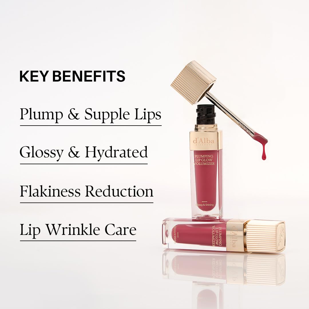 White Smoke Lip Volumizer 3-Color Gift Set (Feeble Pink, Posh Rose, Petal Rose) , Hydrating Lip Gloss, Fuller Lips, Juicy & Glossy Finish, Vegan Ceramide & Vitamin C & E (0.17 fl oz. x 3)