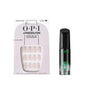 Bundle of OPI xPress/ON Press On Nails, With Nail Glue, French Tip Nail Art, Short, French Press + OPI Repair Mode Bond Building Nail Serum, Clear, 0.3 fl oz