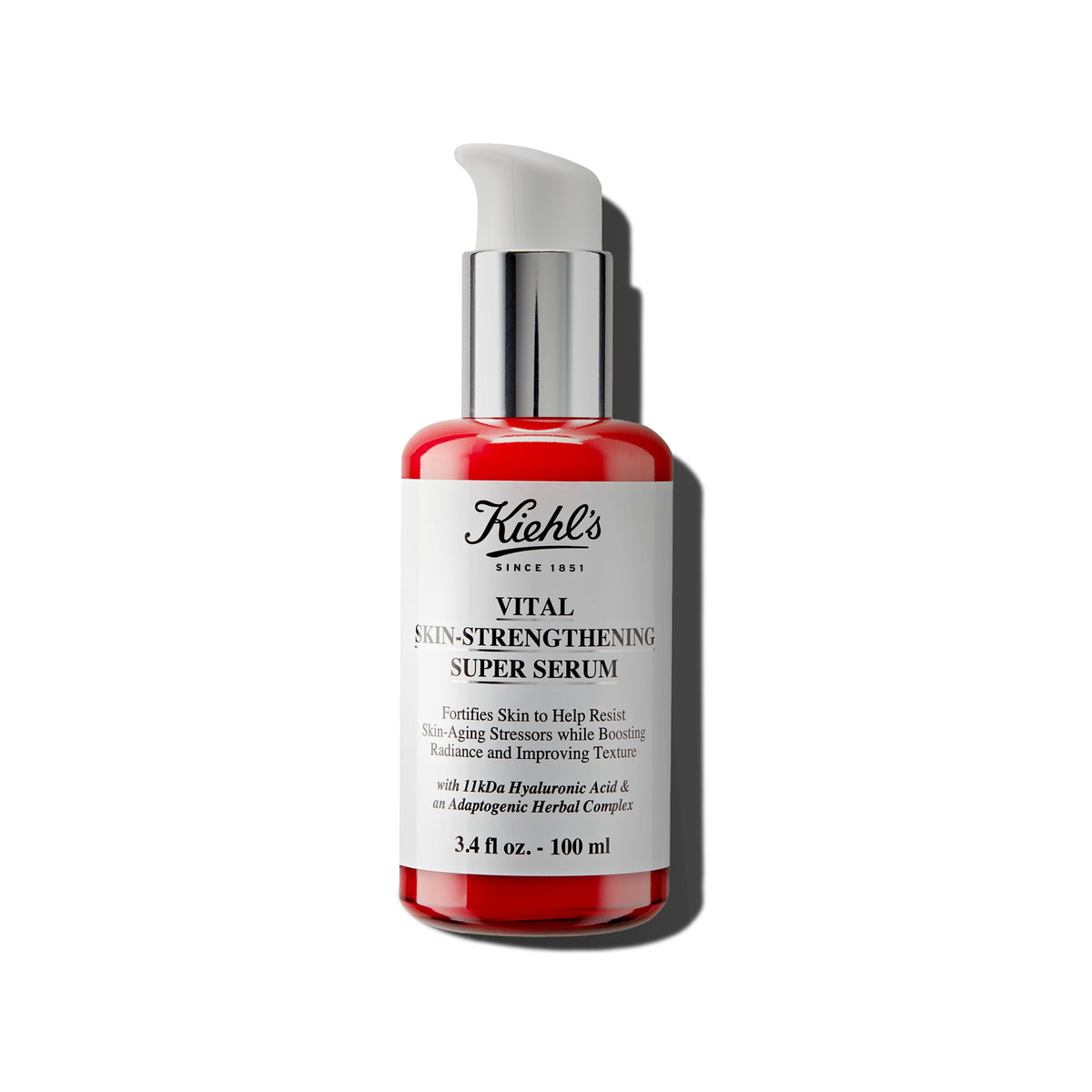 White Smoke Kiehl's - Vital Skin-Strengthening Super Serum, Boosts Radiance