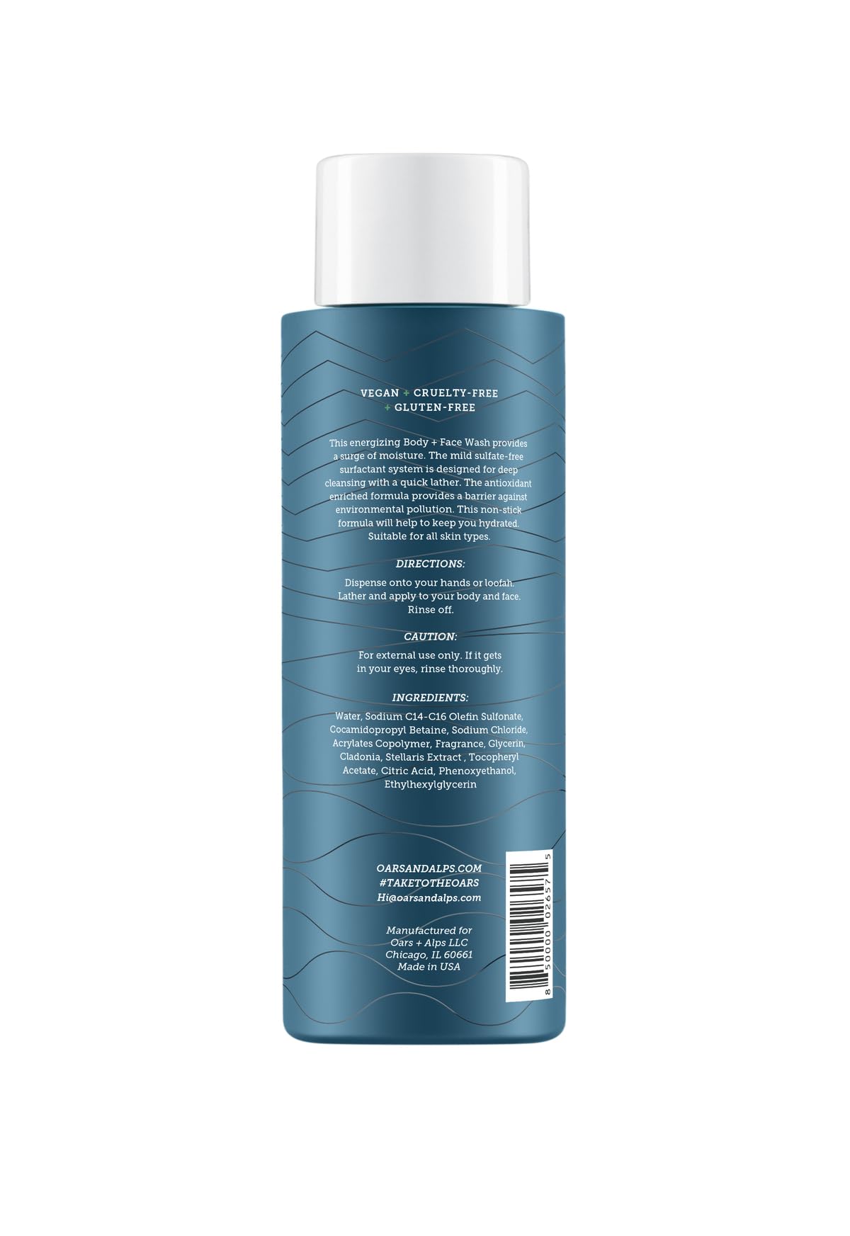 Cadet Blue Oars + Alps Men's Shampoo, Conditioner, Body Wash Set, Alpine Tree Scent