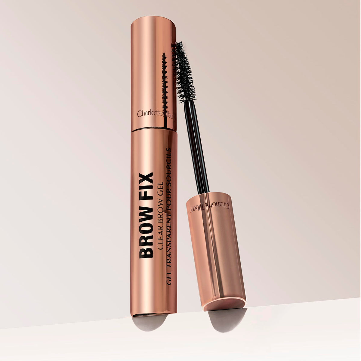 Gray Charlotte Tilbury Brow Fix Clear Eyebrow Gel - Invisible Finish