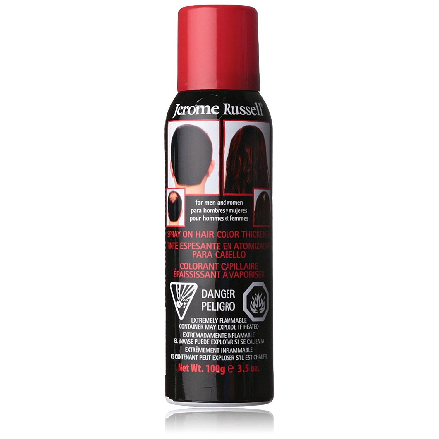 White Smoke Jerome Russell Spray-On Color Dark Brown Hair Thickener 3.5oz (3 Pack)