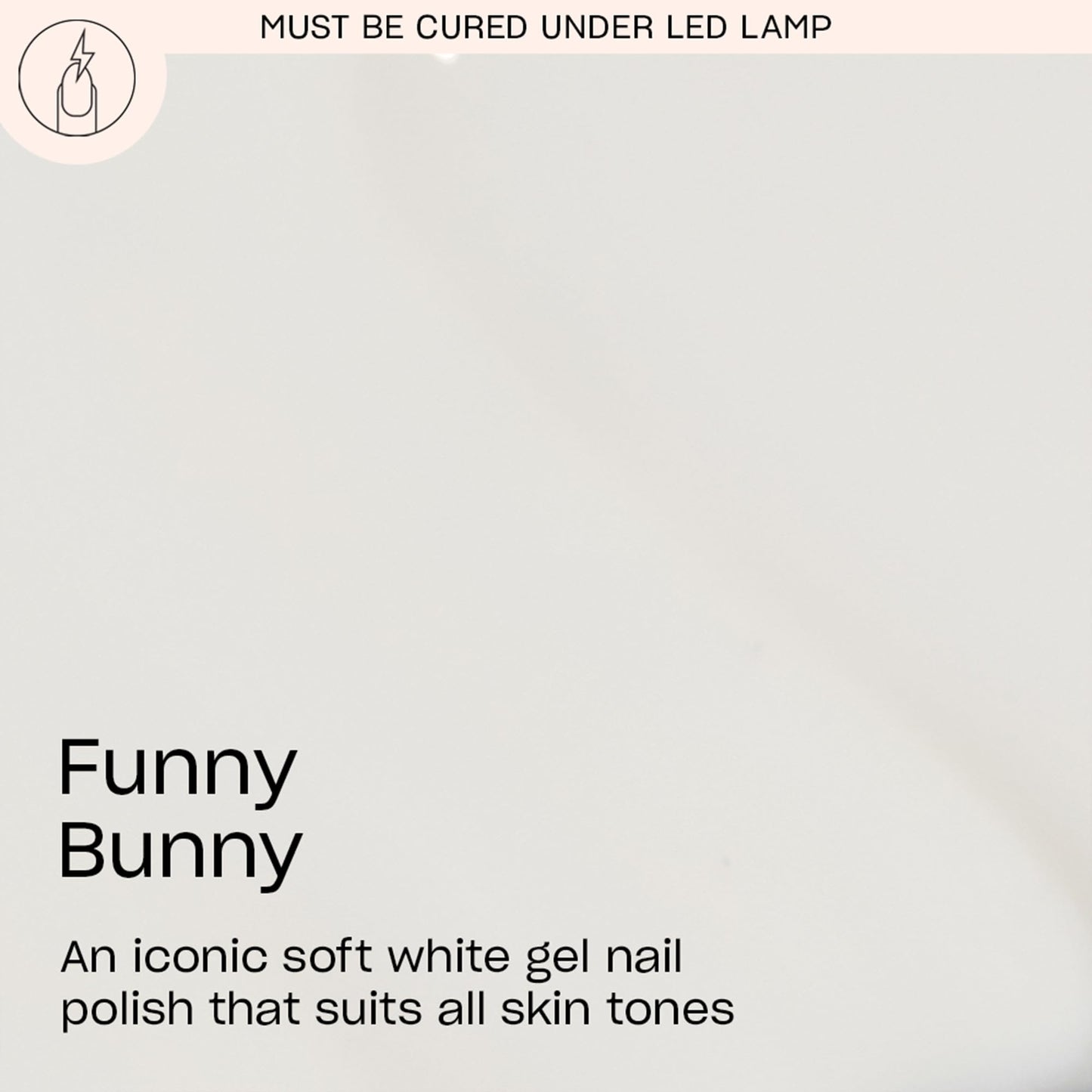 Antique White OPI GelColor Funny Bunny | Sheer Soft White Crème LED Cure Gel Nail Polish | Salon-Quality Shine, Long-Lasting Wear | Vegan & HEMA Free | 0.5 Fl Oz