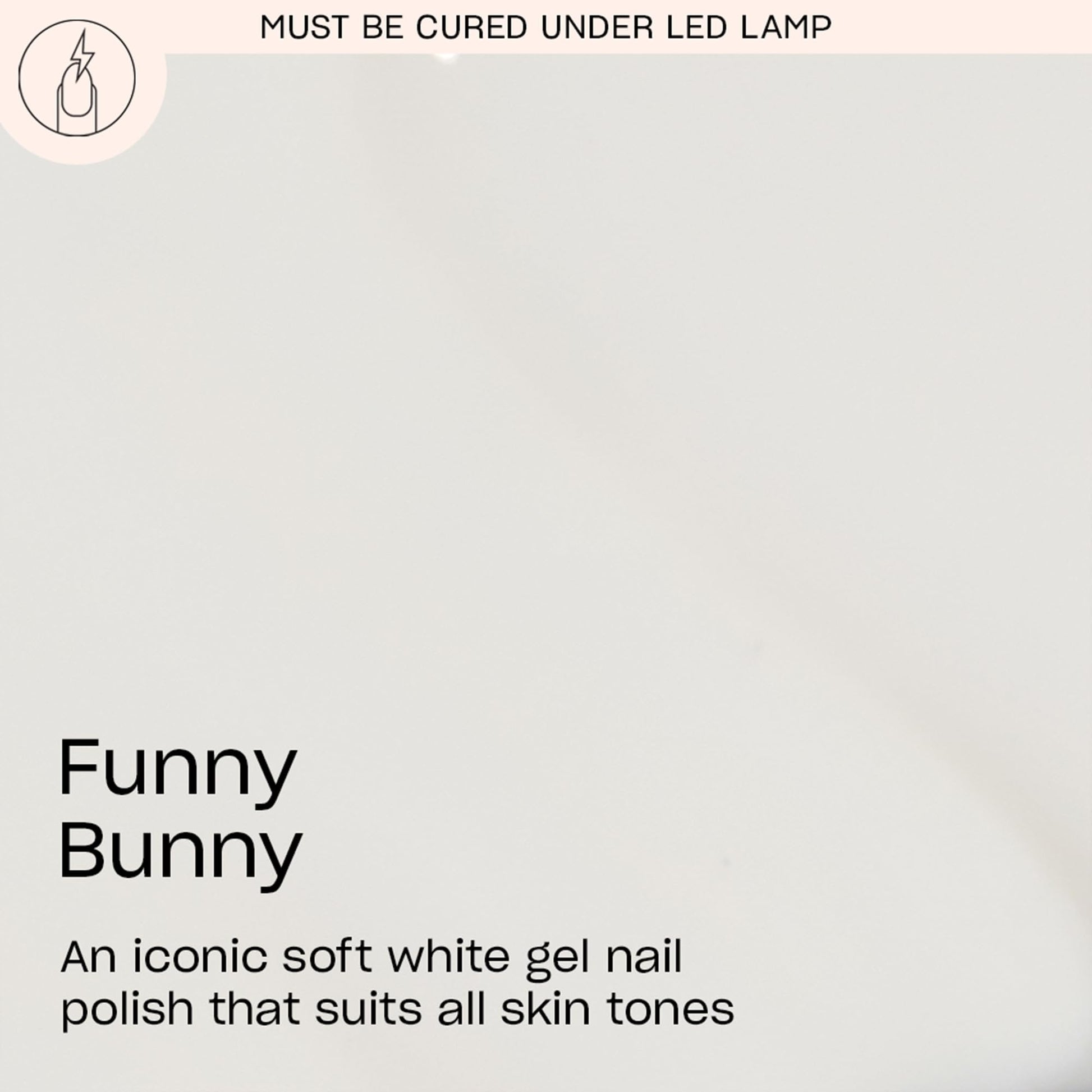 Antique White OPI GelColor Funny Bunny | Sheer Soft White Crème LED Cure Gel Nail Polish | Salon-Quality Shine, Long-Lasting Wear | Vegan & HEMA Free | 0.5 Fl Oz