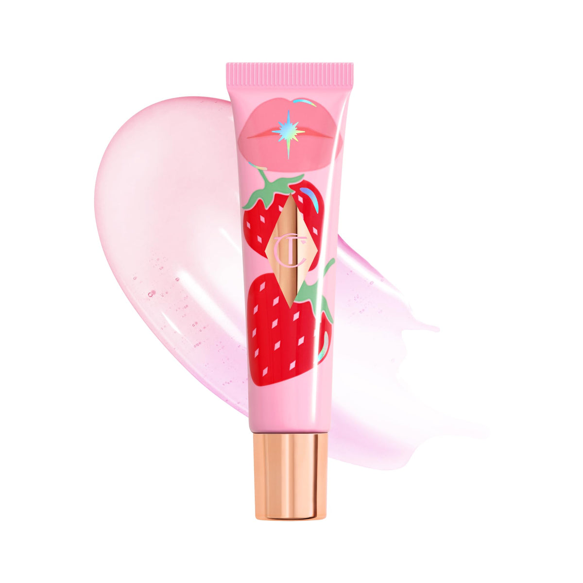 White Smoke Charlotte Tilbury Healthy Glow Nectar Lip Oil - Sheer Tinted Lip Gloss Oil