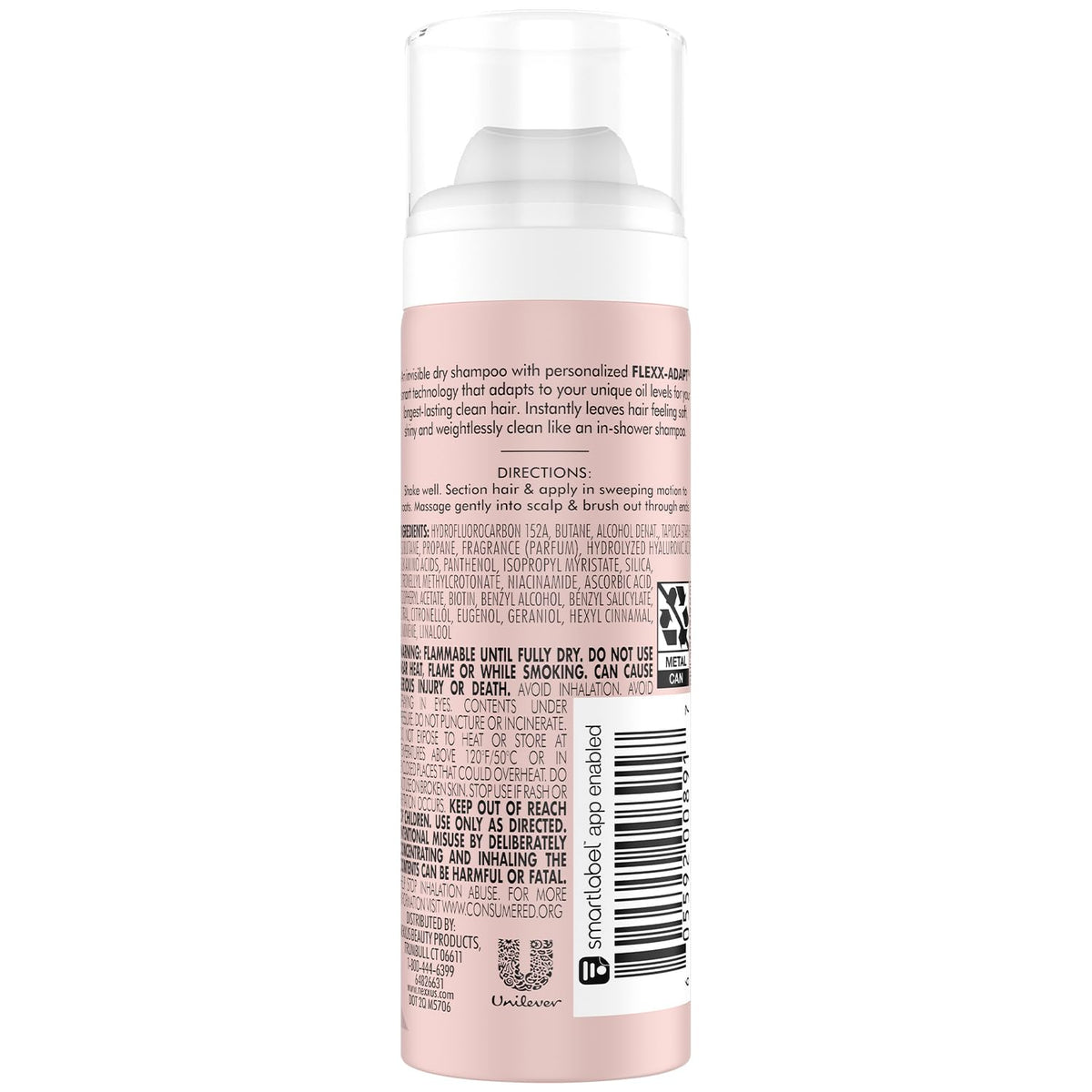 White Smoke Nexxus Dry Shampoo, Travel-Size, Advanced Invisible Clean – Instant Oil Control for Soft, Shiny Hair Between Washes, Rose & Waterlily Scent, variation