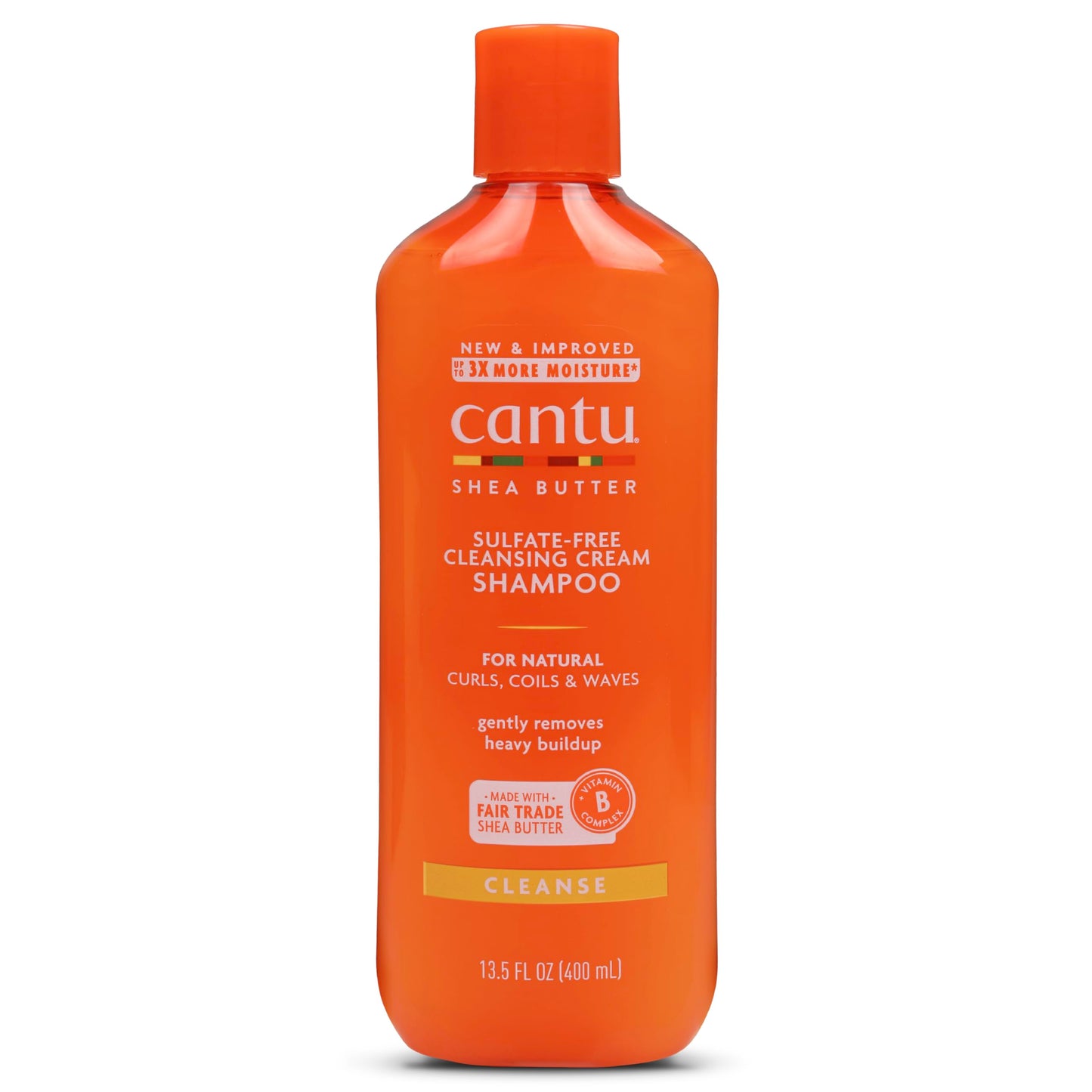 Chocolate Cantu Sulfate-Free Cleansing Cream Shampoo with Shea Butter for Natural Hair, 13.5 oz