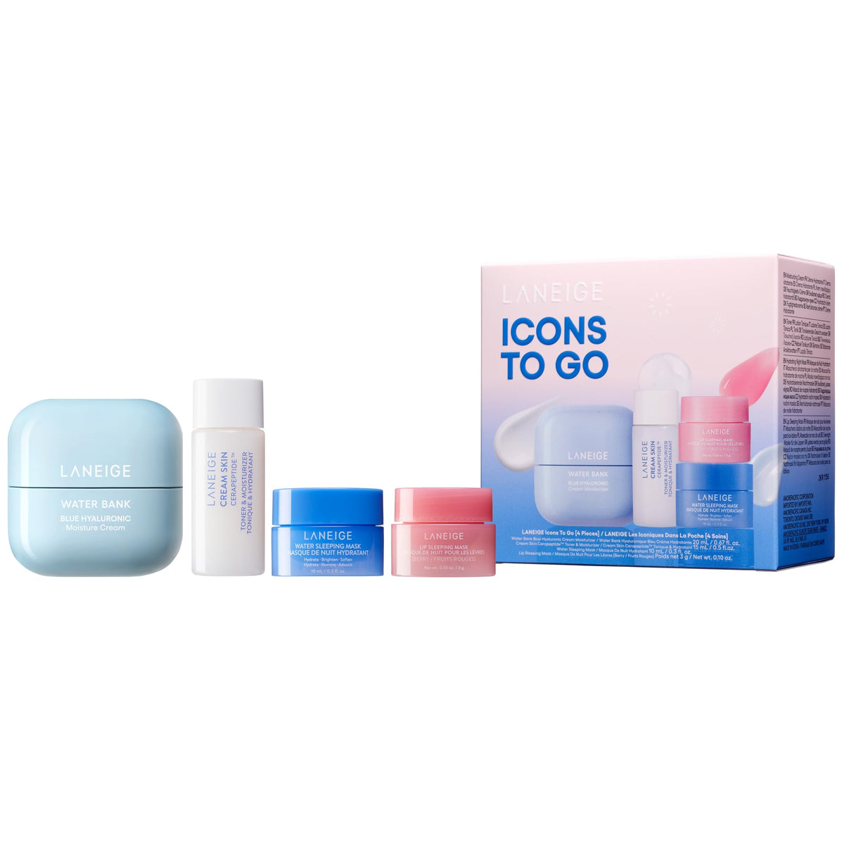 White Smoke LANEIGE Daily Hydration Essential Set