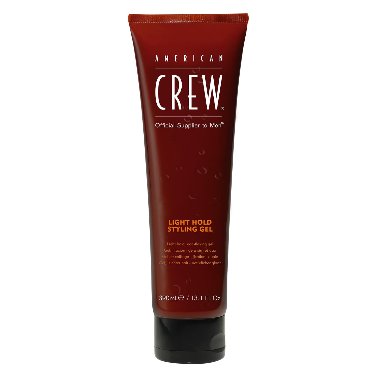 White Smoke American Crew Men's Hair Gel, Light Hold Styling Product, 13.1 fl oz